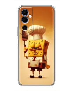 Чехол для TECNO POVA Neo 2 с картинкой «Губка Боб повар»