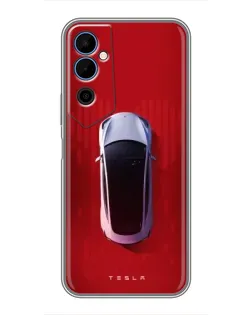 Чохол для TECNO POVA Neo 2 з картинкою «Tesla Top View»