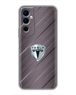 Чохол для TECNO POVA Neo 2 з картинкою «Металева текстура Tesla»