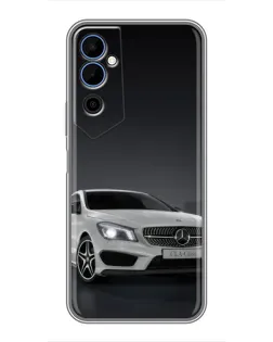 Чехол для TECNO POVA Neo 2 с картинкой «Mercedes AMG GT Silver»