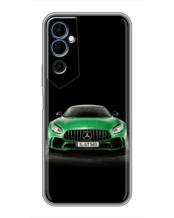 Чохол для TECNO POVA Neo 2 з картинкою «Mercedes — неоновий лого»