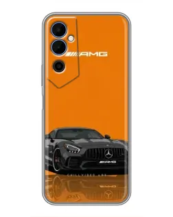 Чохол для TECNO POVA Neo 2 з картинкою «Помаранчевий Mercedes AMG»