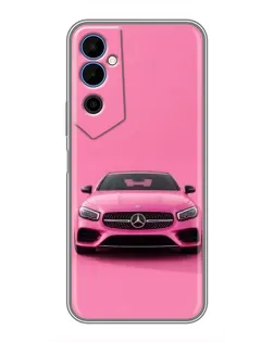 Чехол для TECNO POVA Neo 2 с картинкой «Розовый Mercedes AMG»