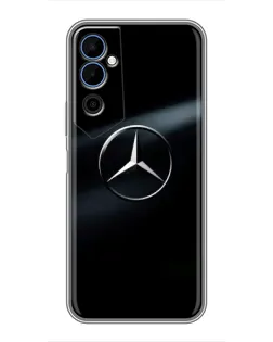 Чехол для TECNO POVA Neo 2 с картинкой «Mercedes на металле»