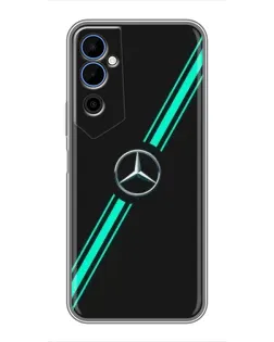 Чехол для TECNO POVA Neo 2 с картинкой «Спортивные линии Mercedes»
