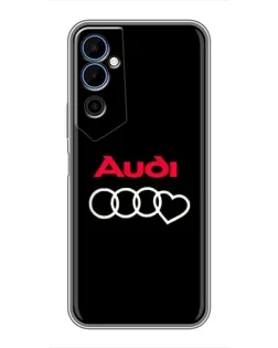 Чехол для TECNO POVA Neo 2 с картинкой «Логотип Audi Heart»