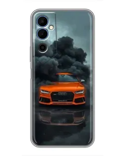 Чохол для TECNO POVA Neo 2 з картинкою «Audi у хмарах диму»
