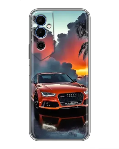 Чохол для TECNO POVA Neo 2 з картинкою «Audi — захід сонця»