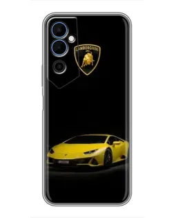 Чохол для TECNO POVA Neo 2 з картинкою «Lamborghini жовтий акцент»