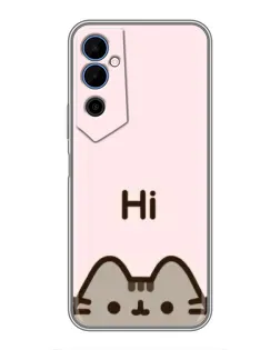 Чехол для TECNO POVA Neo 2 с картинкой «Пушин говорит Hi»