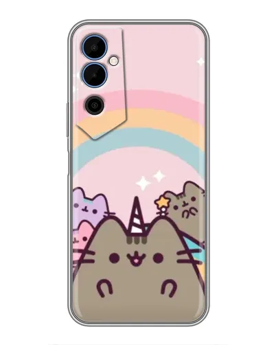 Чехол для TECNO POVA Neo 2 с картинкой «Единорог Pusheen»