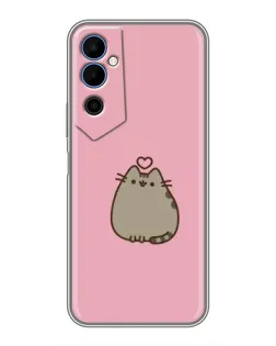 Чехол для TECNO POVA Neo 2 с картинкой «Pusheen сердце»