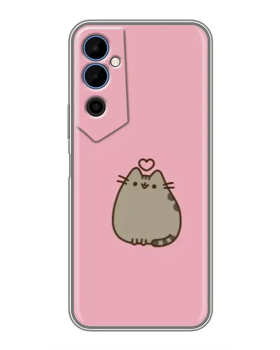 Чехол для TECNO POVA Neo 2 с картинкой «Pusheen сердце»
