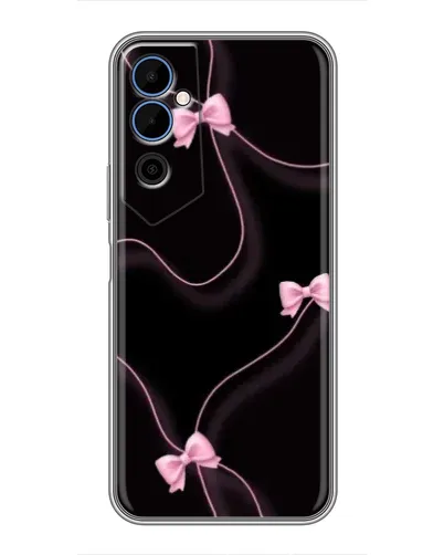 Чехол для TECNO POVA Neo 2 с картинкой «Розовые ленты»