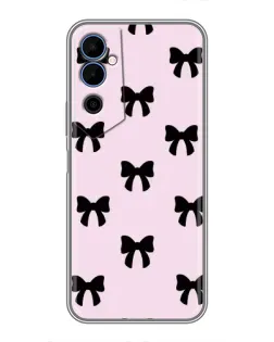 Чехол для TECNO POVA Neo 2 с картинкой «Черные банты Coquette»