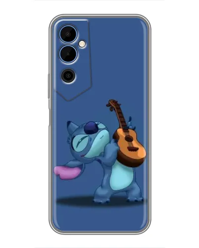 Чехол для TECNO POVA Neo 2 с картинкой «Стич с укулеле»