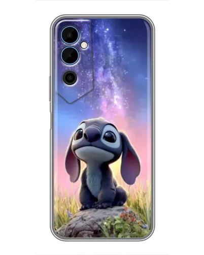Чехол для TECNO POVA Neo 2 с картинкой «Стич на рассвете»