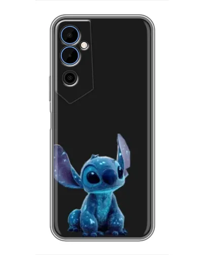 Чехол для TECNO POVA Neo 2 с картинкой «Стич на черном»
