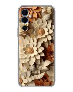Чохол для TECNO POVA Neo 2 з картинкою «Бежевий флористичний декор» Чохол для TECNO POVA Neo 2 з картинкою «Бежевий флористичний декор»