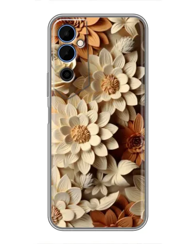 Чехол для TECNO POVA Neo 2 с картинкой «Бежевый флористический декор» Чехол для TECNO POVA Neo 2 с картинкой «Бежевый флористический декор»