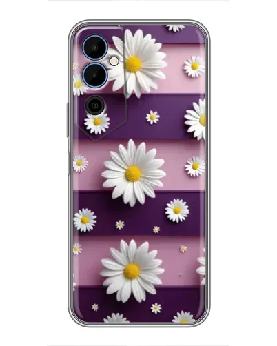 Чехол для TECNO POVA Neo 2 с картинкой «Ромашки на фиолетовом» Чехол для TECNO POVA Neo 2 с картинкой «Ромашки на фиолетовом»