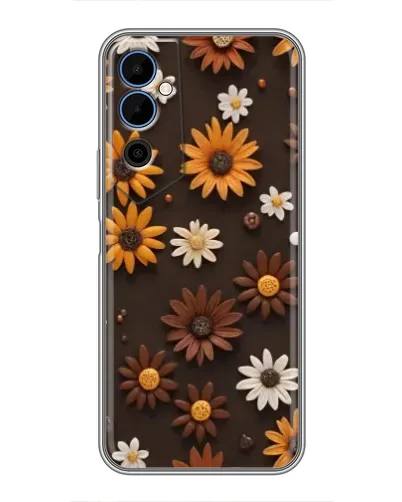 Чехол для TECNO POVA Neo 2 с картинкой «Узор из маленьких подсолнухов» Чехол для TECNO POVA Neo 2 с картинкой «Узор из маленьких подсолнухов»