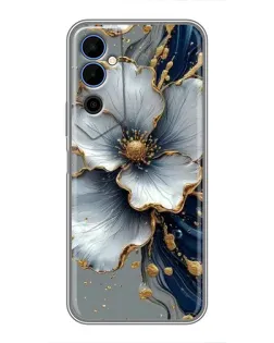 Чохол для TECNO POVA Neo 2 з картинкою «Біла квітка та золотий флюїд» Чохол для TECNO POVA Neo 2 з картинкою «Біла квітка та золотий флюїд»