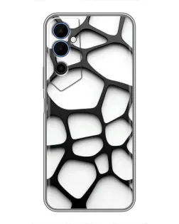 Чохол для TECNO POVA Neo 2 з картинкою «Біла об'ємна сітка» Чохол для TECNO POVA Neo 2 з картинкою «Біла об'ємна сітка»