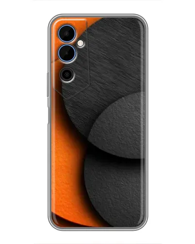 Чехол для TECNO POVA Neo 2 с картинкой «Геометрия оранжевых кругов»