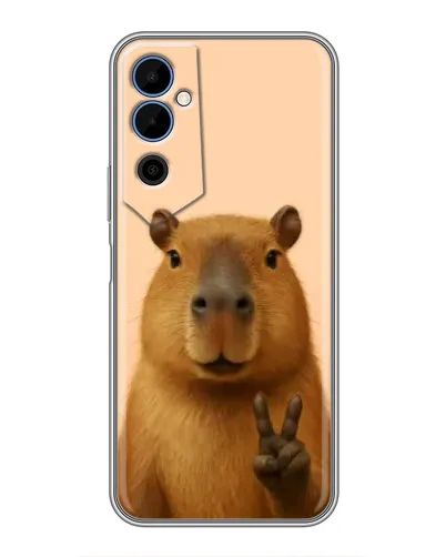 Чехол для TECNO POVA Neo 2 с картинкой «Капибара виктория»