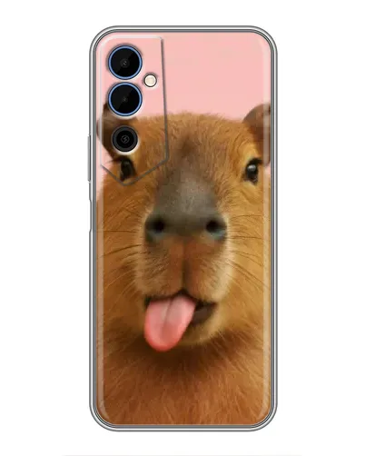 Чехол для TECNO POVA Neo 2 с картинкой «Капибара с языком»