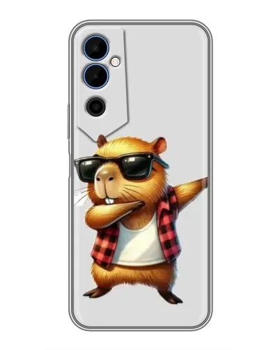 Чехол для TECNO POVA Neo 2 с картинкой «Капибара рэпер даб»