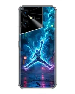 Чехол для TECNO POVA Neo 3 с картинкой «Jordan Gold Jumpman» Чехол для TECNO POVA Neo 3 с картинкой «Jordan Gold Jumpman»