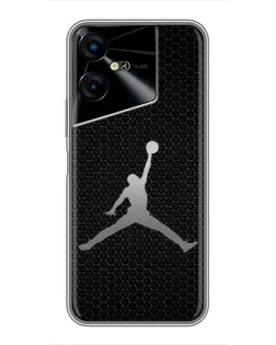 Чехол для TECNO POVA Neo 3 с картинкой «Jordan Dark Carbon»
