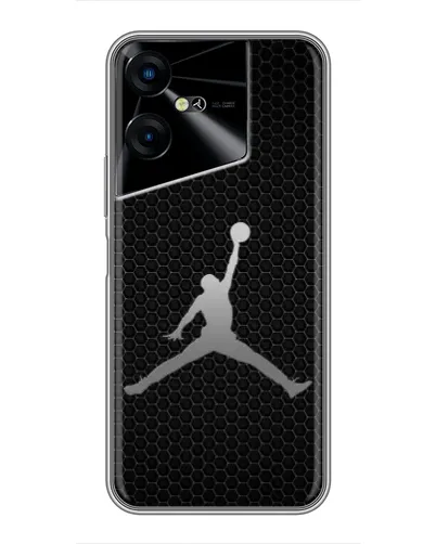Чехол для TECNO POVA Neo 3 с картинкой «Jordan Dark Carbon»