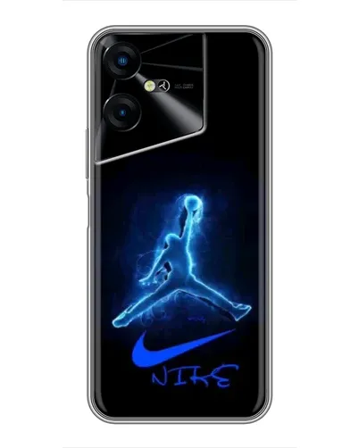 Чехол для TECNO POVA Neo 3 с картинкой «Jordan Neon Blue»