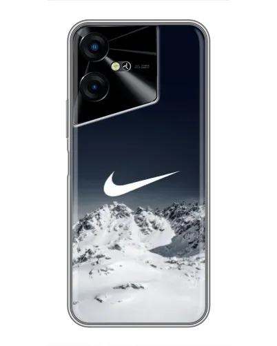 Чехол для TECNO POVA Neo 3 с картинкой «Nike — зимние горы» Чехол для TECNO POVA Neo 3 с картинкой «Nike — зимние горы»