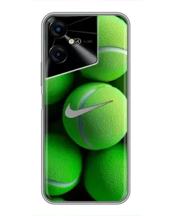 Чехол для TECNO POVA Neo 3 с картинкой «Теннисные мячи Найк»