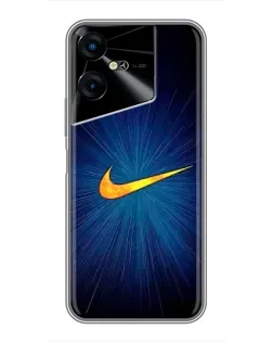 Чохол для TECNO POVA Neo 3 з картинкою «Синій пульс Nike» Чохол для TECNO POVA Neo 3 з картинкою «Синій пульс Nike»