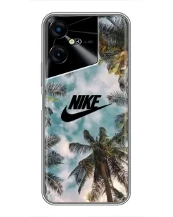 Чохол для TECNO POVA Neo 3 з картинкою «Тропічний принт Nike» Чохол для TECNO POVA Neo 3 з картинкою «Тропічний принт Nike»