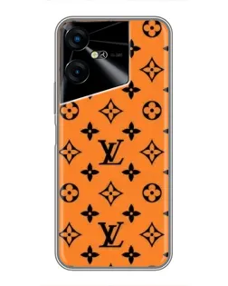 Чехол для TECNO POVA Neo 3 с картинкой «Оранжевый стиль LV»
