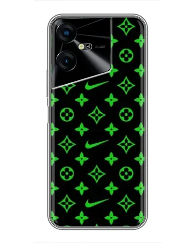 Чехол для TECNO POVA Neo 3 с картинкой «Неоновый принт LV»
