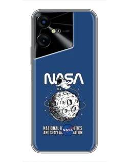 Чехол для TECNO POVA Neo 3 с картинкой «NASA — лунная миссия»