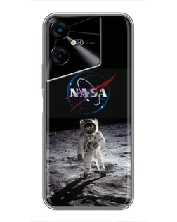 Чехол для TECNO POVA Neo 3 с картинкой «Астронавт на Луне»