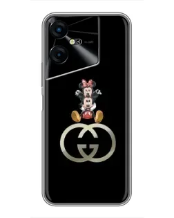 Чехол для TECNO POVA Neo 3 с картинкой «Минни Маус на лого»