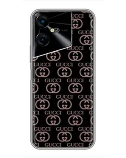 Чехол для TECNO POVA Neo 3 с картинкой «Классическая монограмма Gucci»