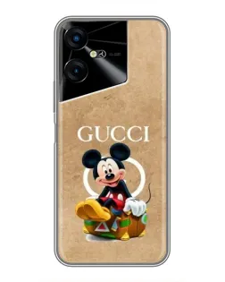 Чехол для TECNO POVA Neo 3 с картинкой «Микки Маус Gucci — крафт»
