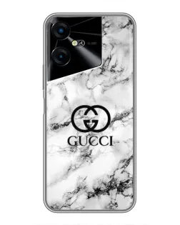Чехол для TECNO POVA Neo 3 с картинкой «Gucci — мраморный шик»