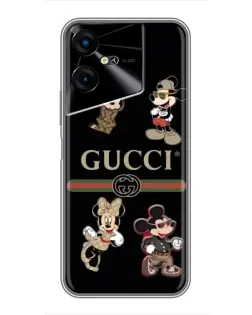 Чехол для TECNO POVA Neo 3 с картинкой «Gucci — герои Disney и монограмма» Чехол для TECNO POVA Neo 3 с картинкой «Gucci — герои Disney и монограмма»