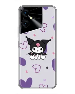 Чехол для TECNO POVA Neo 3 с картинкой «Kuromi и лавандовые сердца» Чехол для TECNO POVA Neo 3 с картинкой «Kuromi и лавандовые сердца»